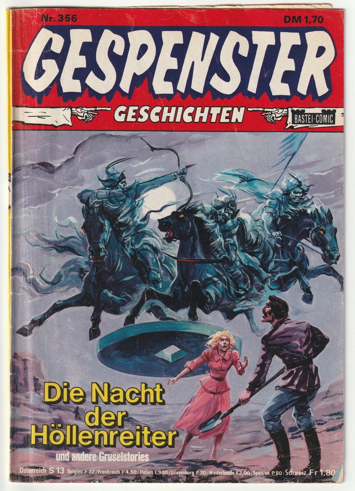✪ STORIE DI FANTASMI #356 La notte degli inferni..., Bastione 1981 COMICHEFT Z2
