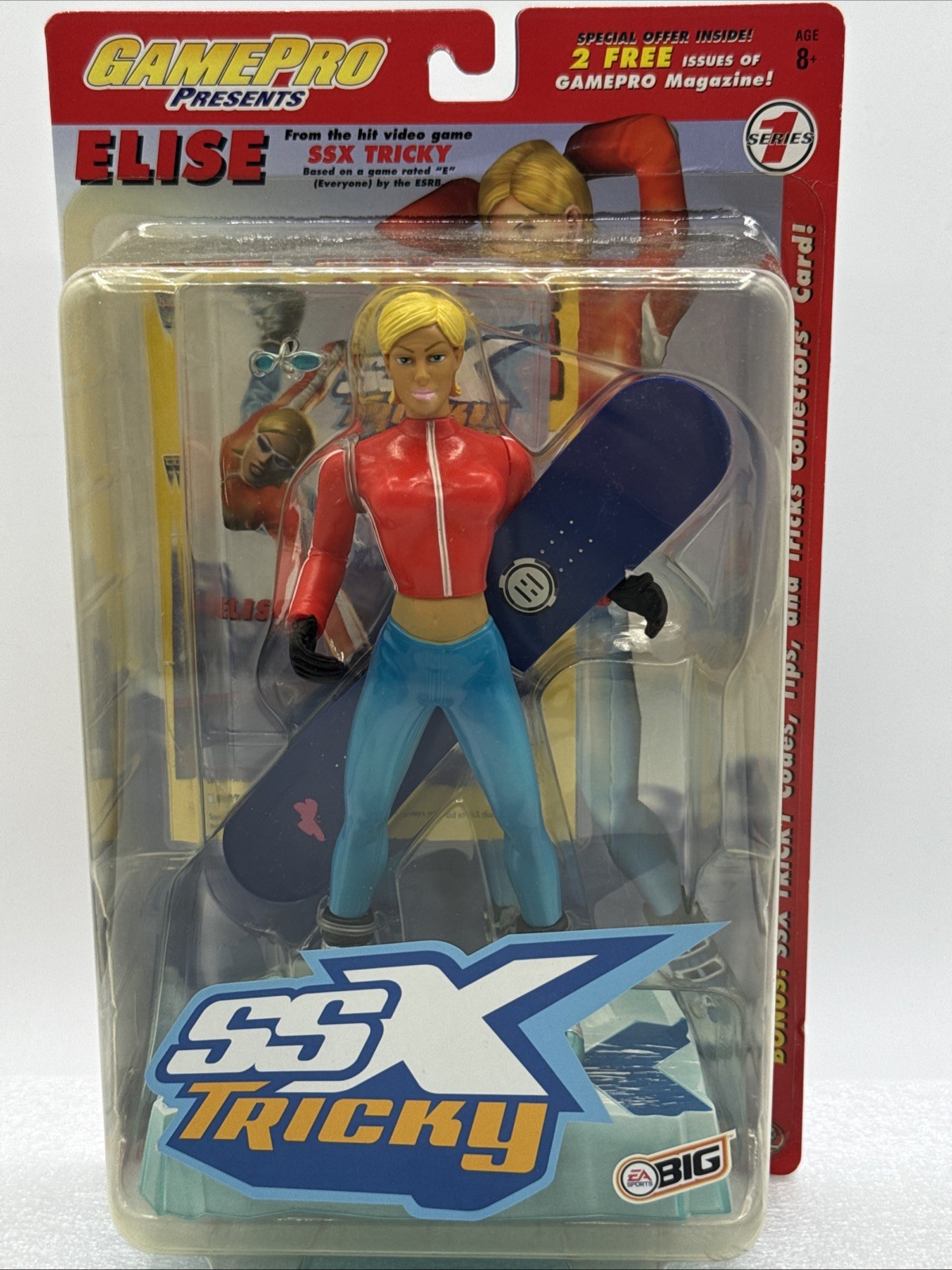 EA Sports Game Pro SSX Tricky Elise Riggs 7" Action Figure On Standing Base 2002