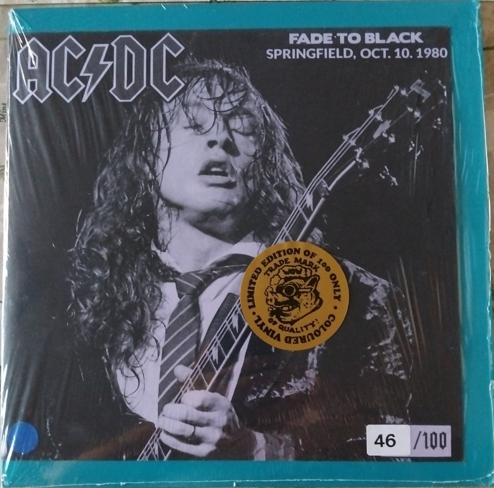 AC/DC. MEGA-RARE BLUE VINYL LP.