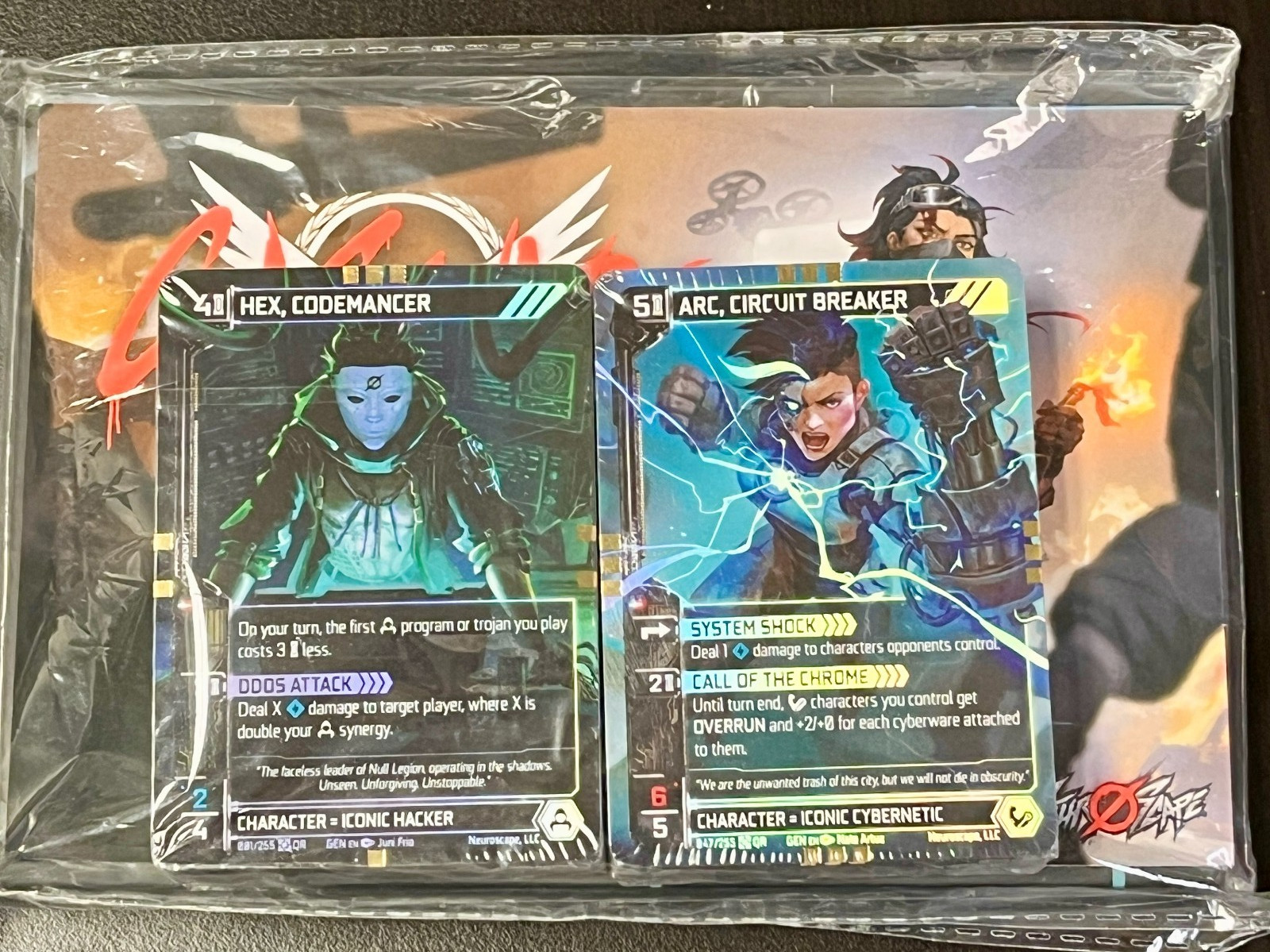 Neuroscape TCG Genesis Sealed Alpha Deck Cybernetic & Hackers