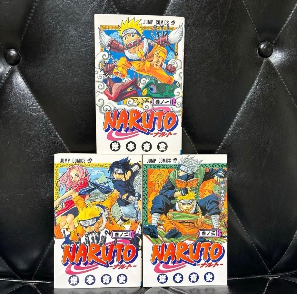 NARUTO 1-3 Prima Edizione Set Manga Giapponese Masashi Kishimoto Shueisha Raro