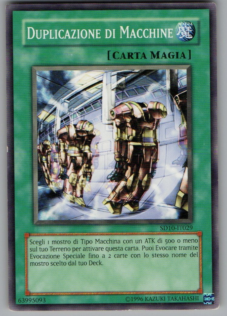 Yu-Gi-Oh! Duplicazione di Macchine SD10-IT029 Common ITA Excellent