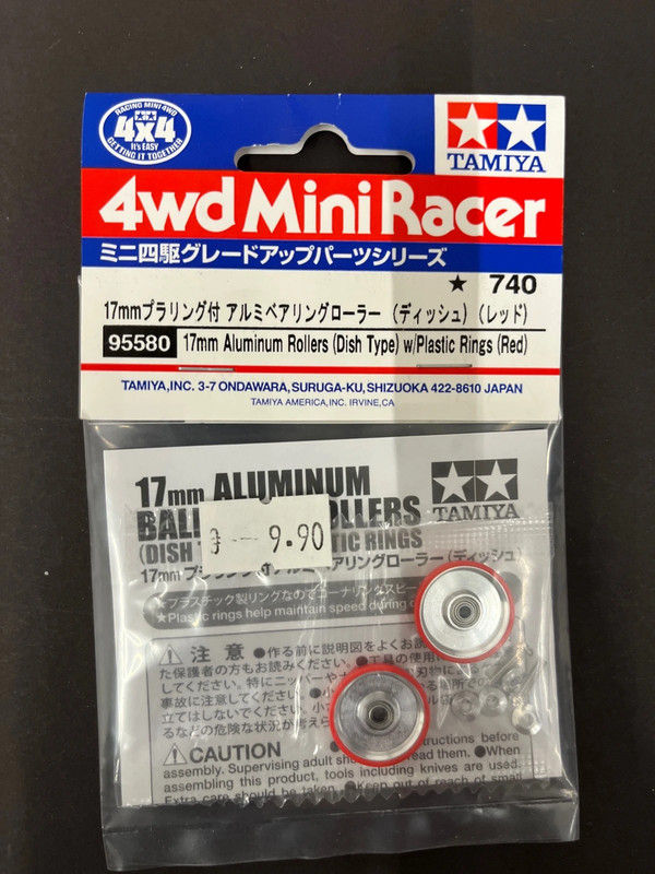 Rollers tamiya 17mm teflonati