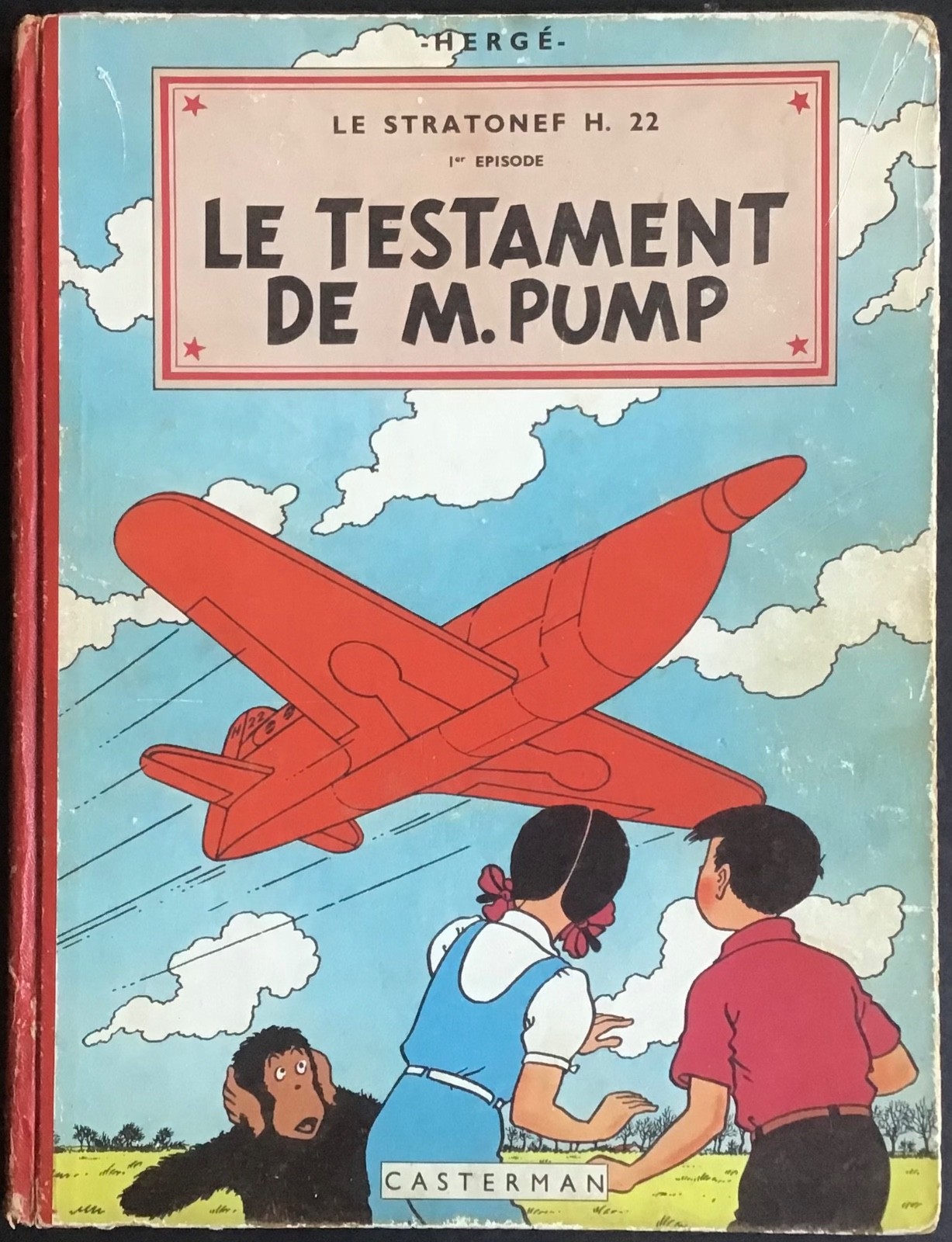 JO, ZETTE ET JOCKO Le Testament de M. Pump 4ème plat B6 Ré. de 1952 État correct