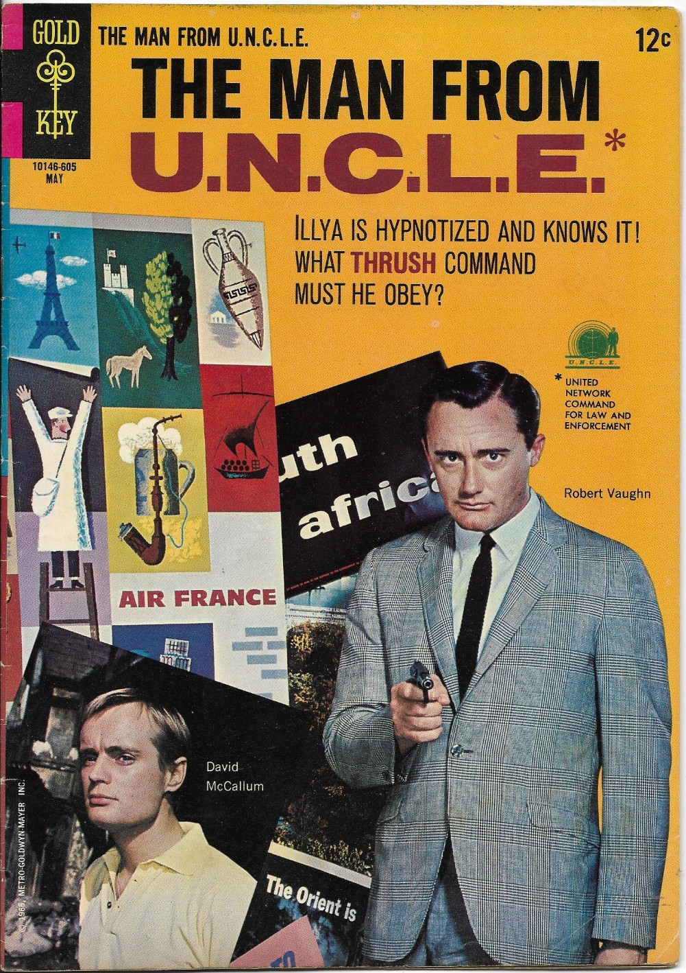 L'uomo dell'U.N.C.L.E. #6 Gold Key TV fumetto 1966 ottime condizioni+
