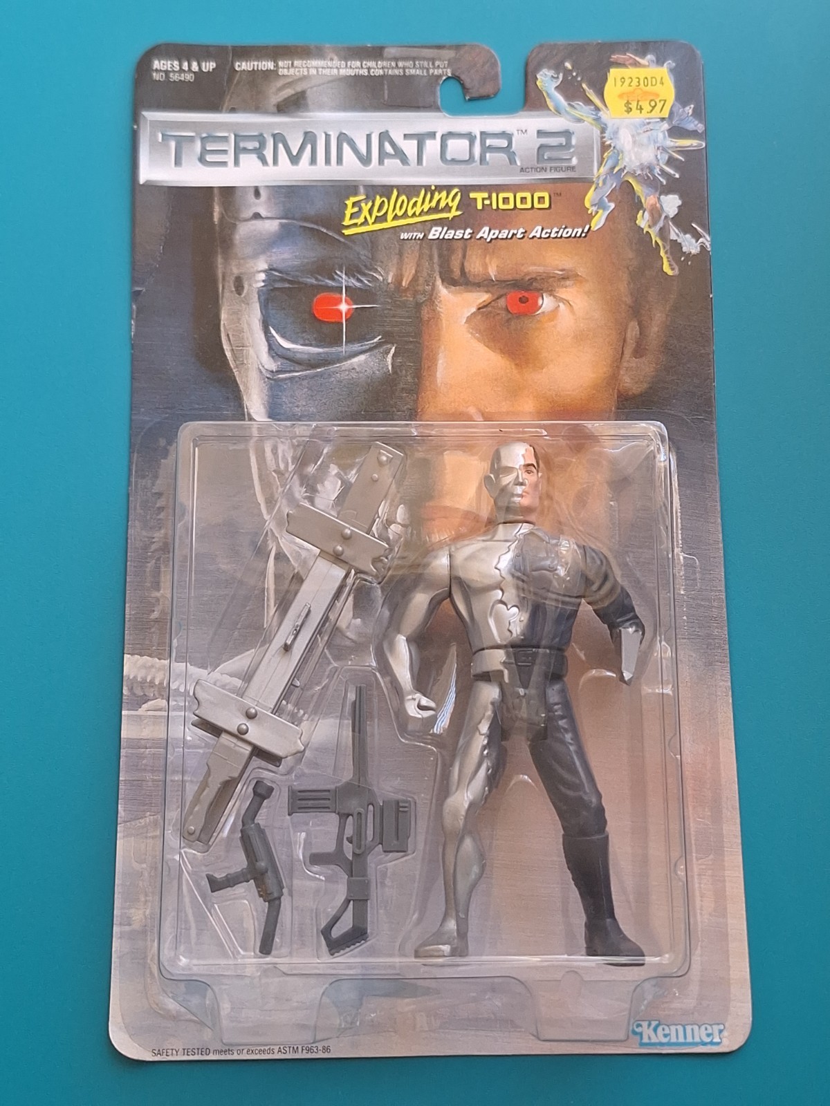 Exploding T-1000 Modellino Terminator 2 Vintage Nuovo 1991 Kenner anni 90
