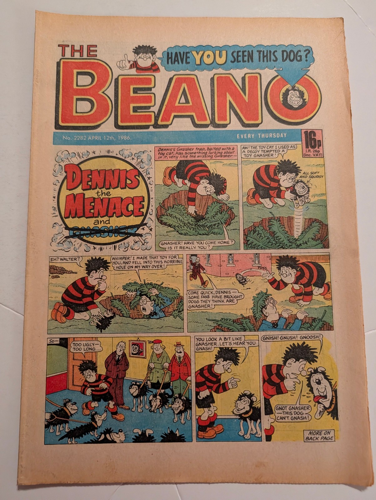 Beano Comic No 2282, April 12th 1986.