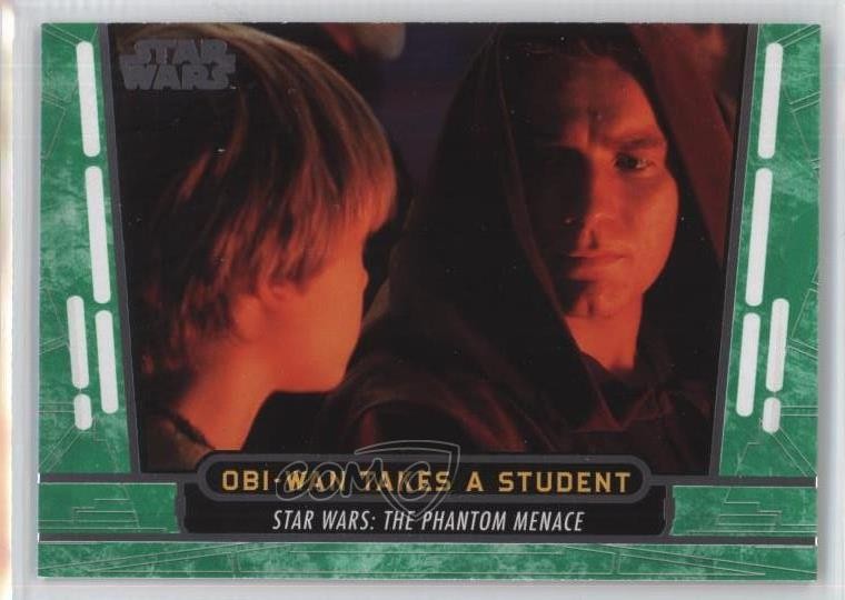 2017 Topps Star Wars 40° anniversario verde Obi-Wan Kenobi Anakin Skywalker o1h
