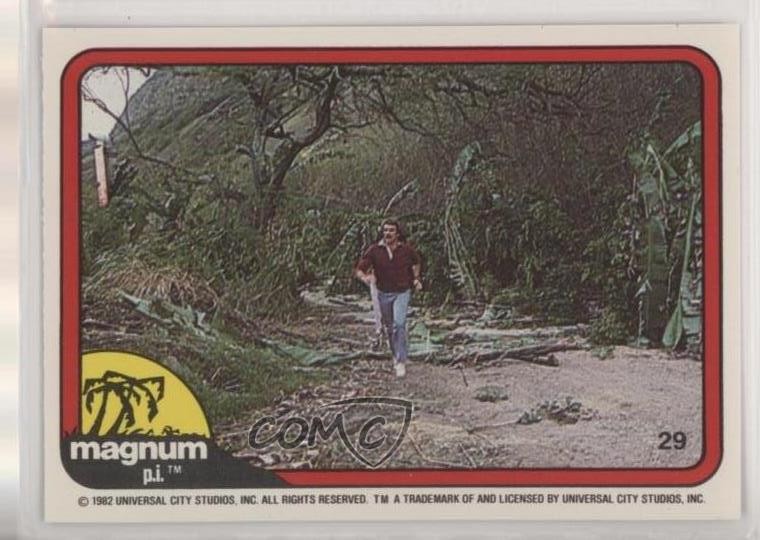 1983 Donruss Magnum PI Tom Selleck Thomas Magnum #29 z6d