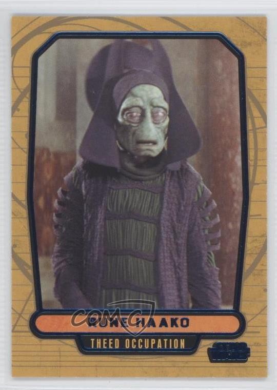 2013 Topps Star Wars Galactic Files Series 2 Blue 329/350 Rune Haako #382 1j8