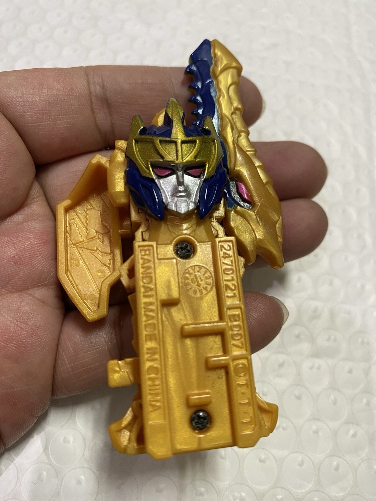 ⁠Power Rangers Dino Fury Gold Ranger Key Bandai Ryusoulger Gold Ryusoul Key 2019