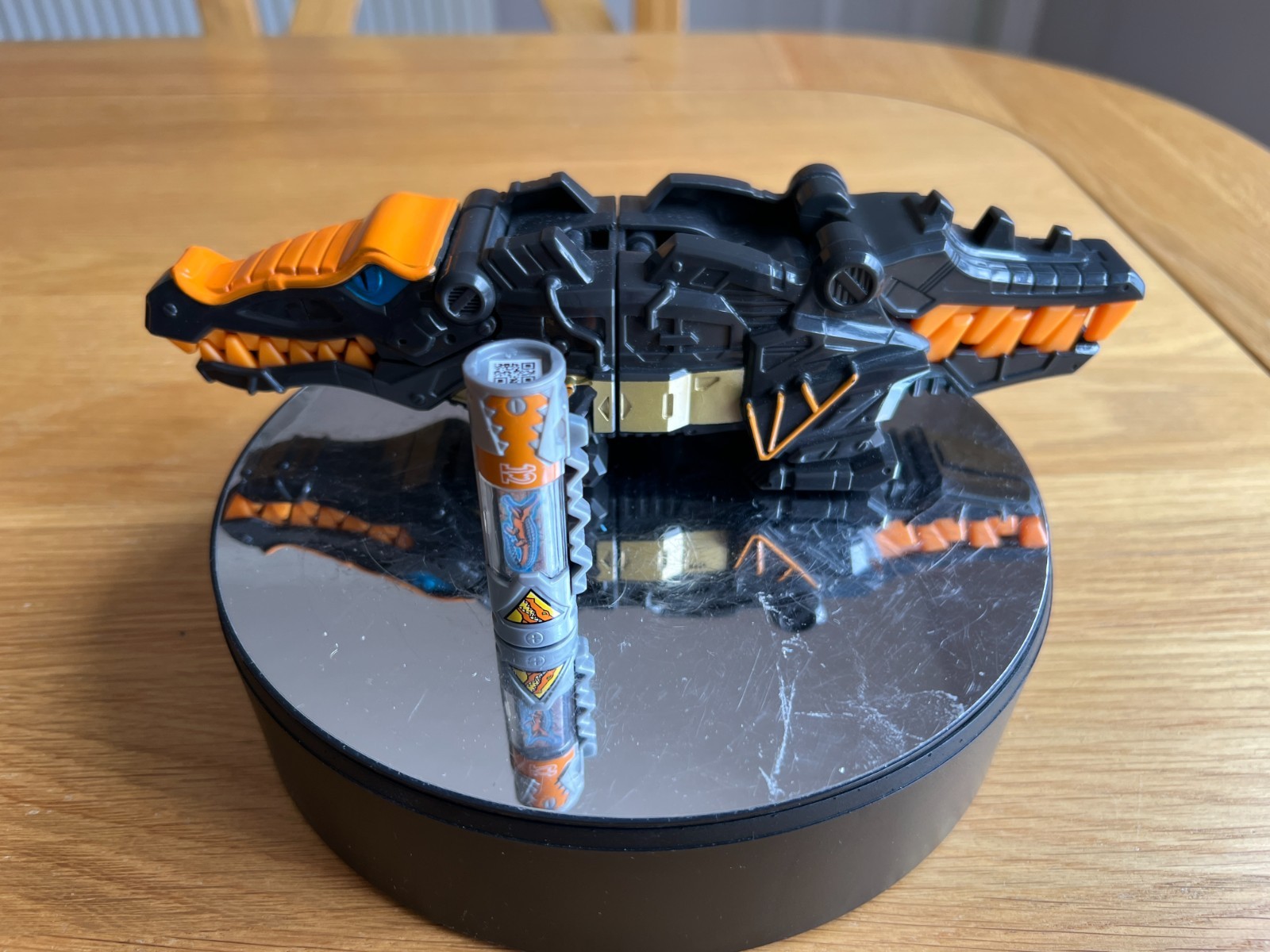 Power Rangers Dino Charge Deinosuchus Black Edition Zord + Caricatore #12 - Raro