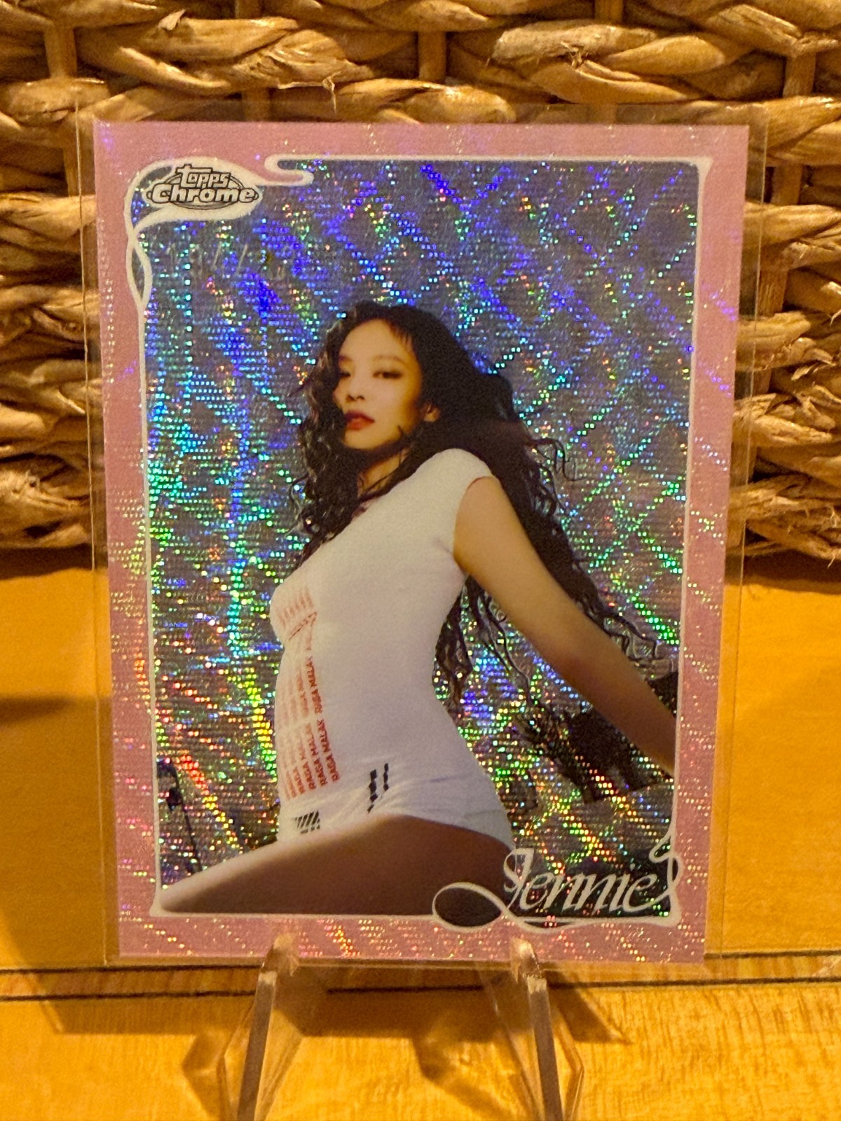 #8 2026 TOPPS CROMO JENNIE RIFRATTORE ONDA ROSA /225 1471
