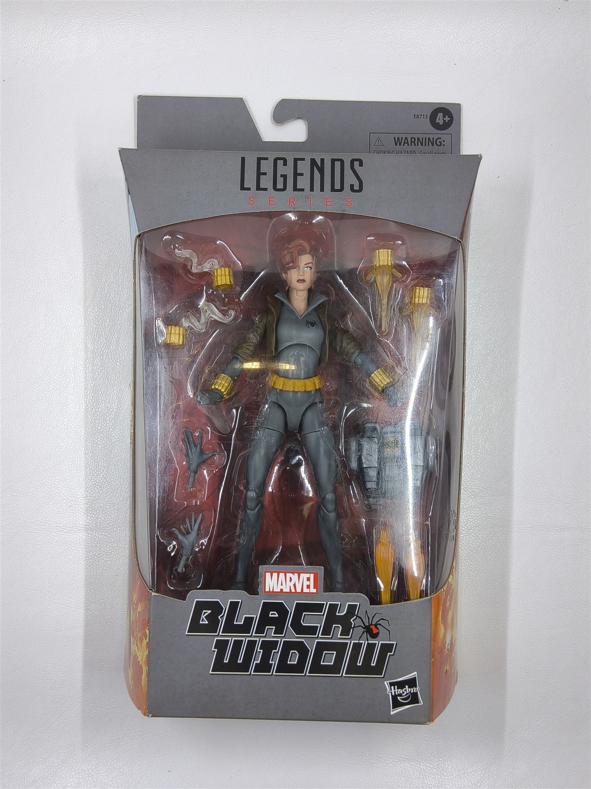 Marvel Legends Series Modellino Vedova Nera Tuta Grigio 6"