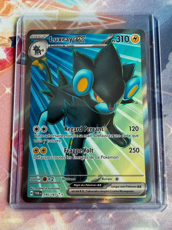 Carte Pokémon Luxray Ex Full Art 195/167 Mascarade Crépusculaire FR
