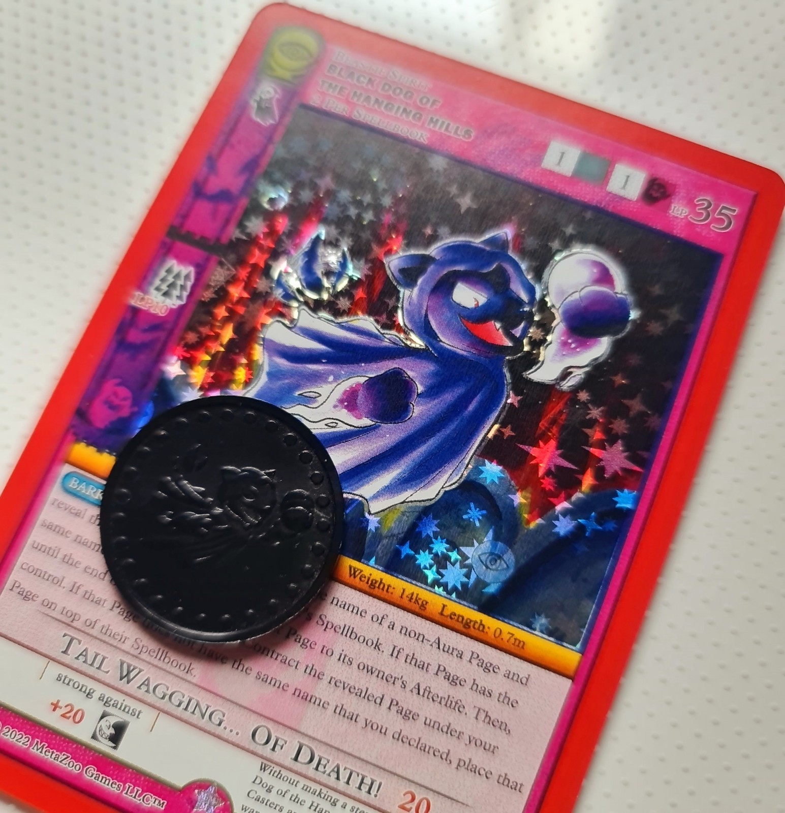 MetaZoo 2022 1st Edition - Black Dog of the Hanging Hills Holo Foil Gold