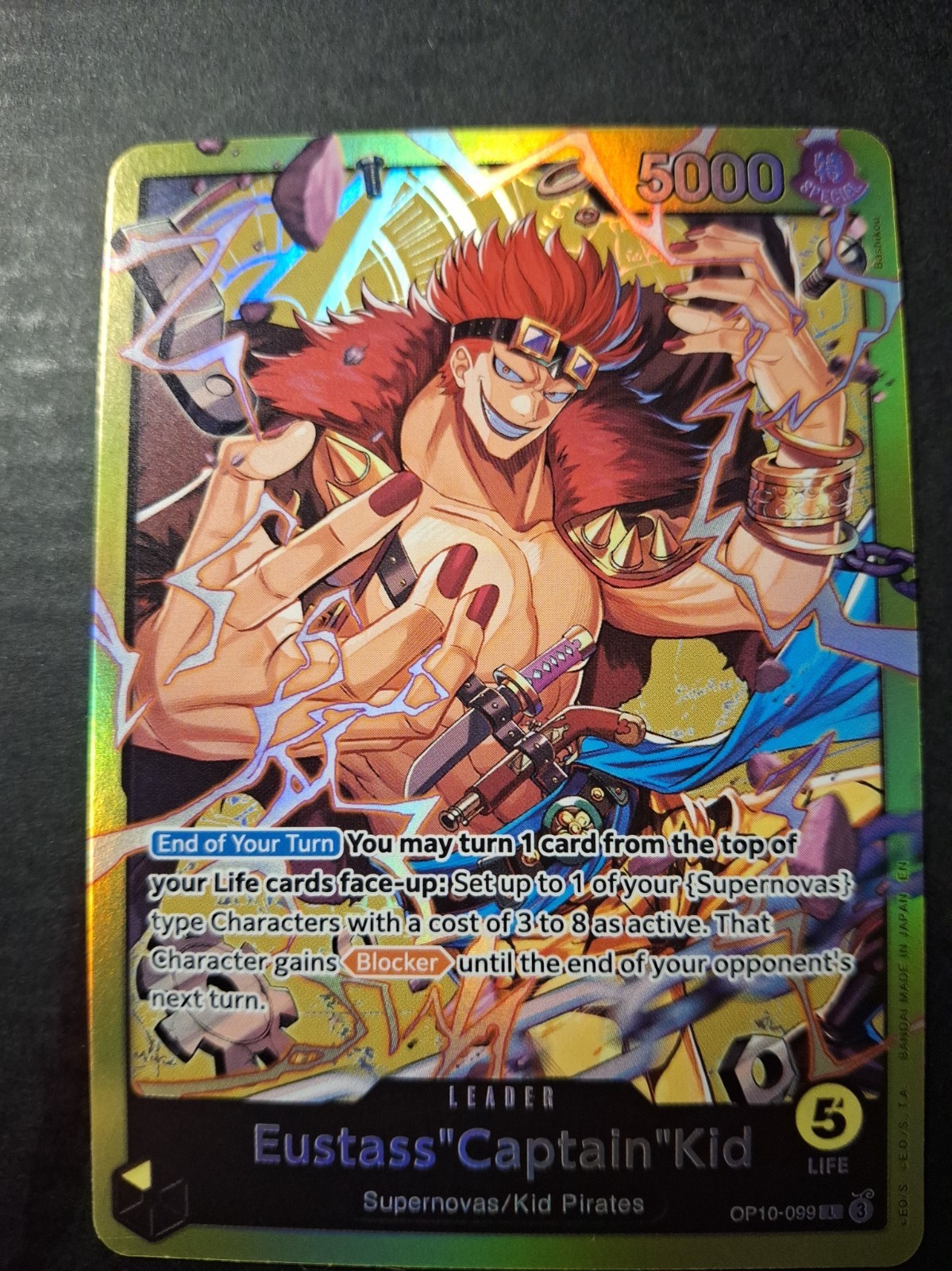Eustass"Captain"Kid OP10-099 Starter Deck 36: YELLOW Eustass"Captain"Kid Foil NM