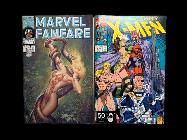 Marvel Fanfare #57 & Uncanny X-Men #274 Marvel Comics 1991 Lot of 2