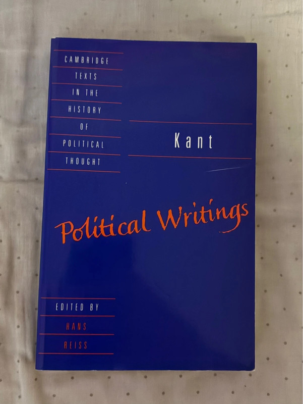 Political writings kant