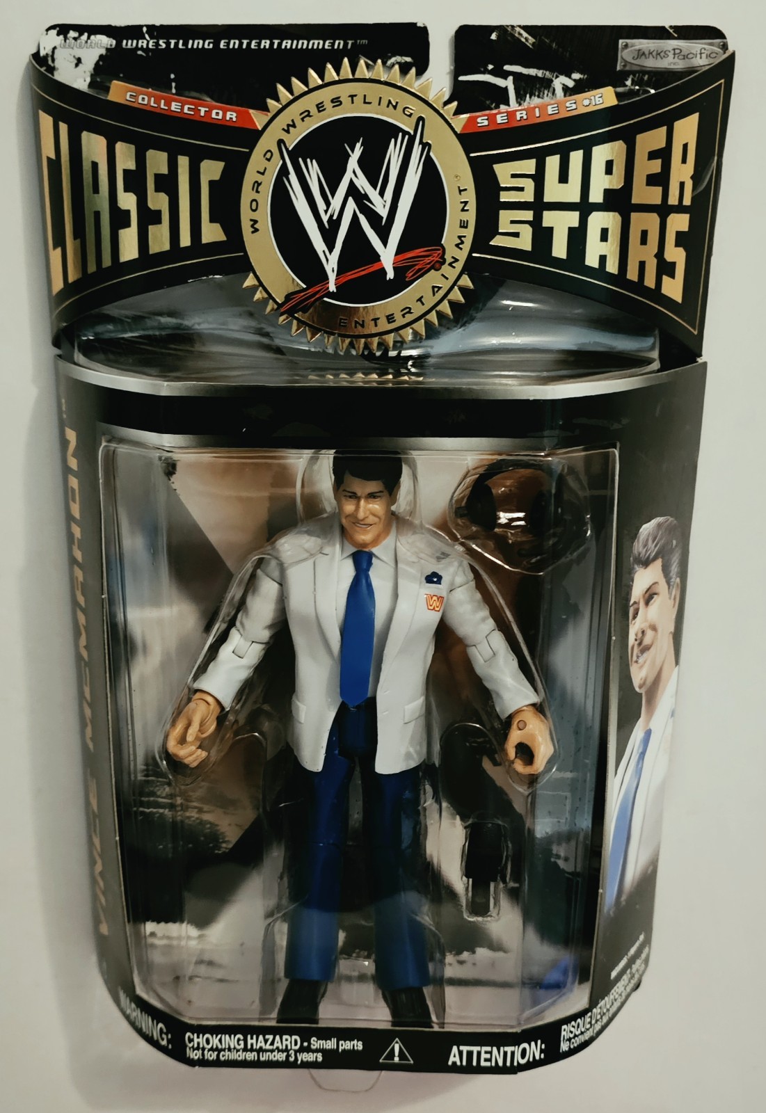 WWE CLASSIC SUPERSTARS SERIES 16 VINCE MCMAHON ACTION FIGURE FAST SHIPPING 