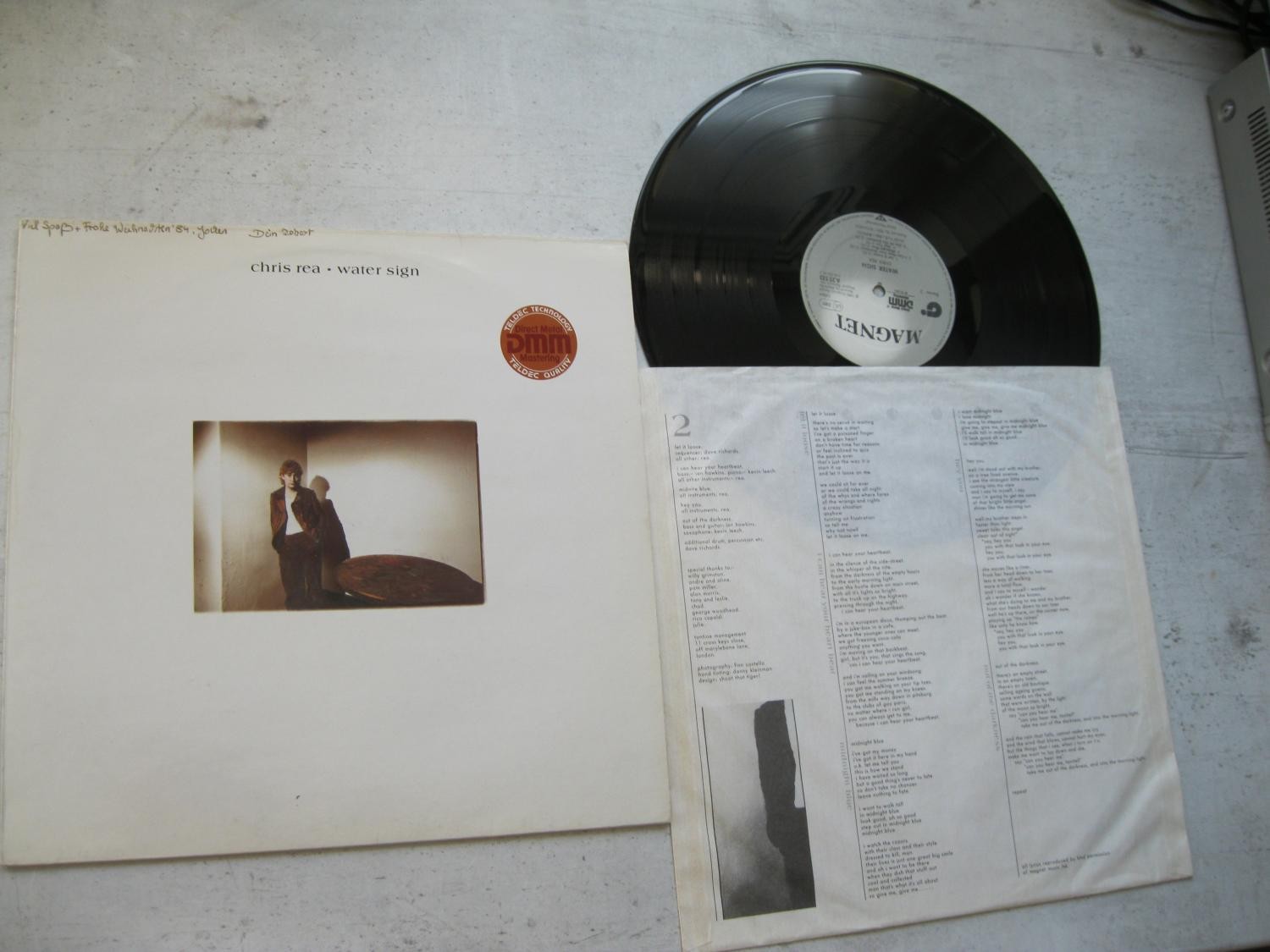 LP CHRIS REA - WATER SIGN 1983 + OIS