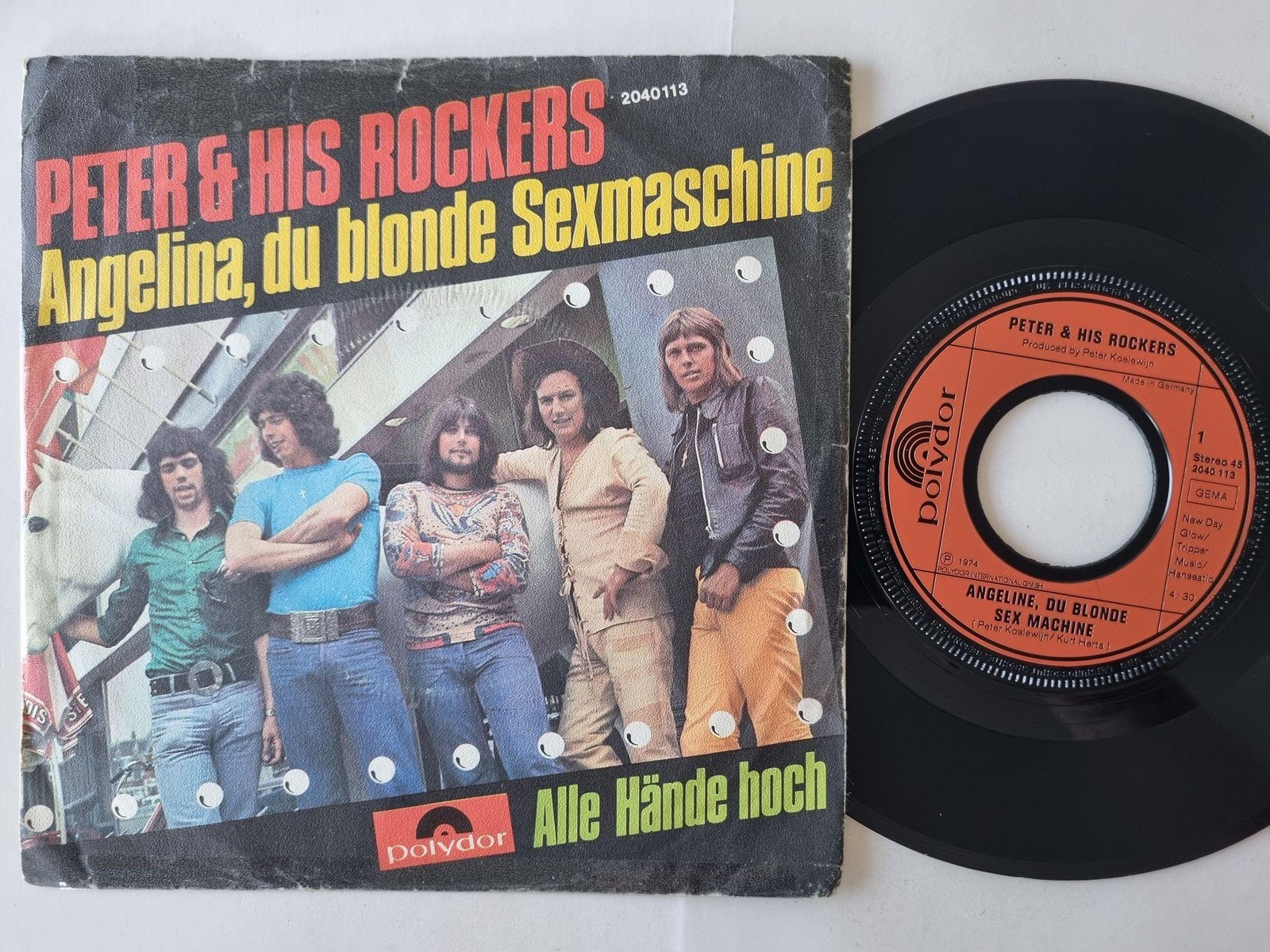 Peter Koelewijn & Zijn Rockets - Angeline, Du Blonde Sexmaschine 7'' Vinyl