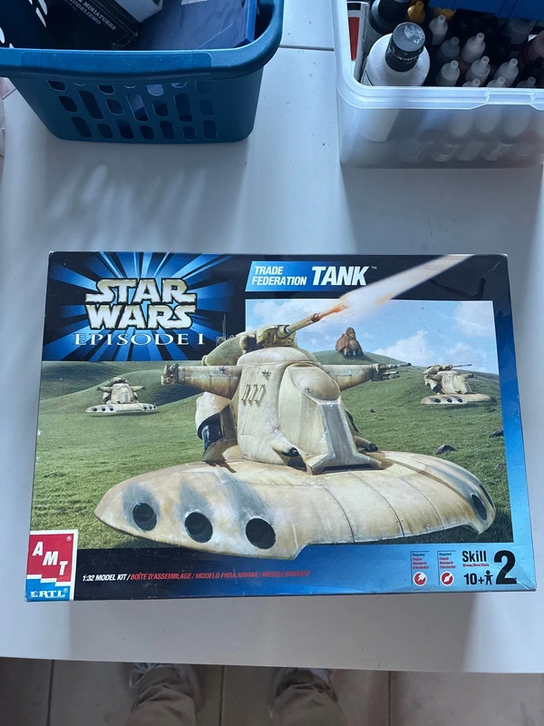 Star wars Amt / Ertl trade federation tank model kit 1:32