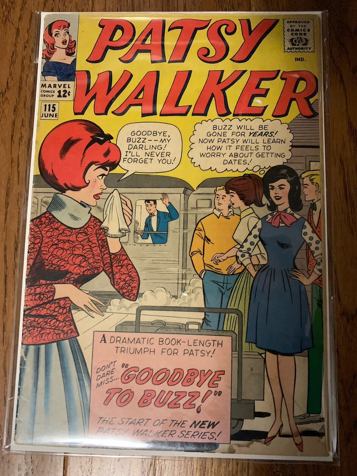 PATSY WALKER 115 STAN LEE STORY AL HARTLEY COVER MARVEL COMICS 1964 VINTAGE