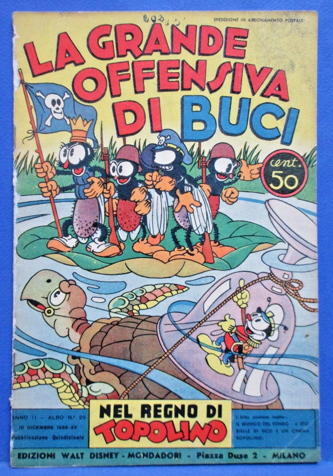 LA GRANDE OFFENSIVA DI BUCI Nel Regno di Topolino 29 DISNEY MONDADORI 1936 !!