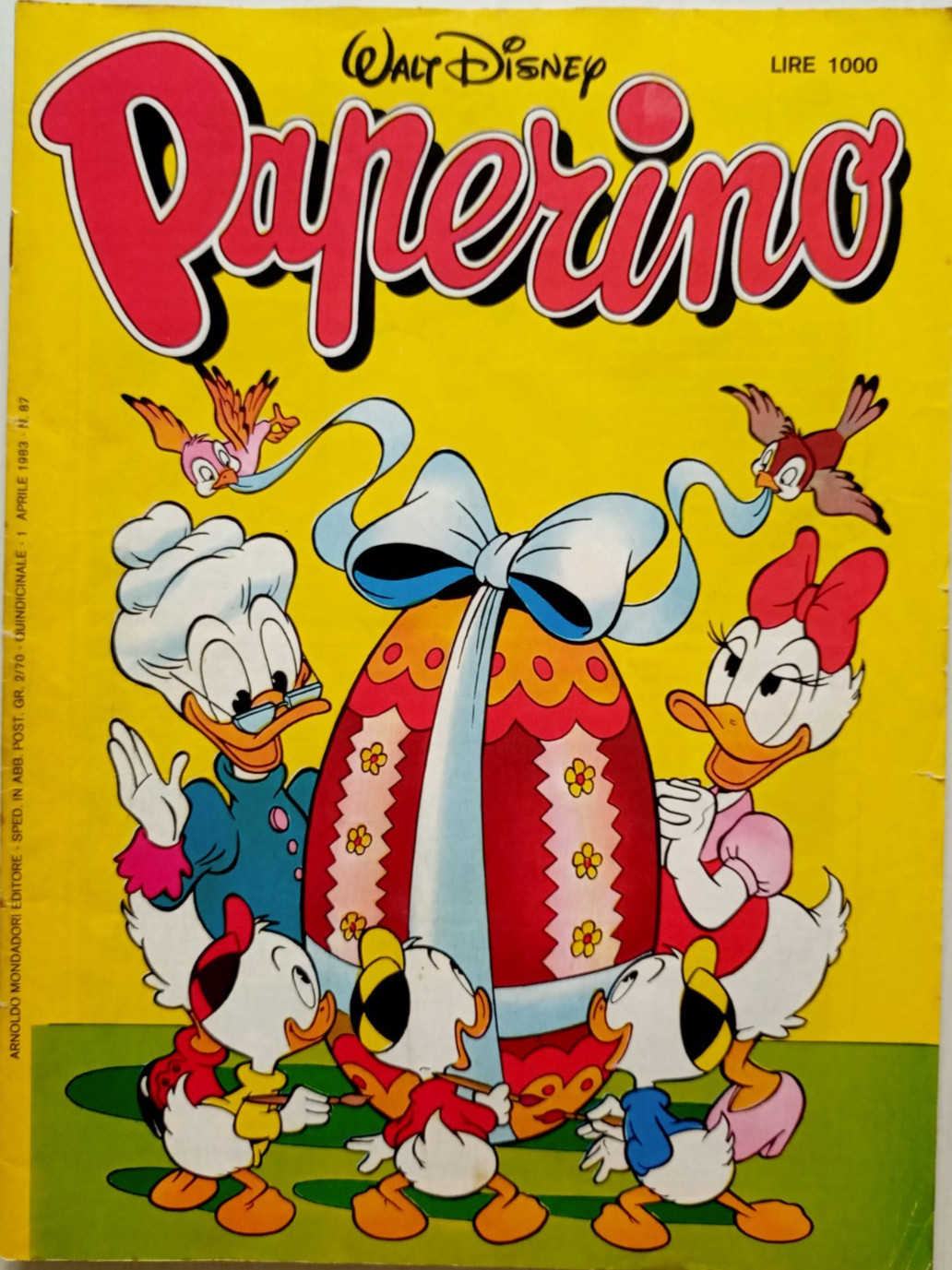 PAPERINO N°87 DEL 1983 CON POSTER CALENDARIO- H