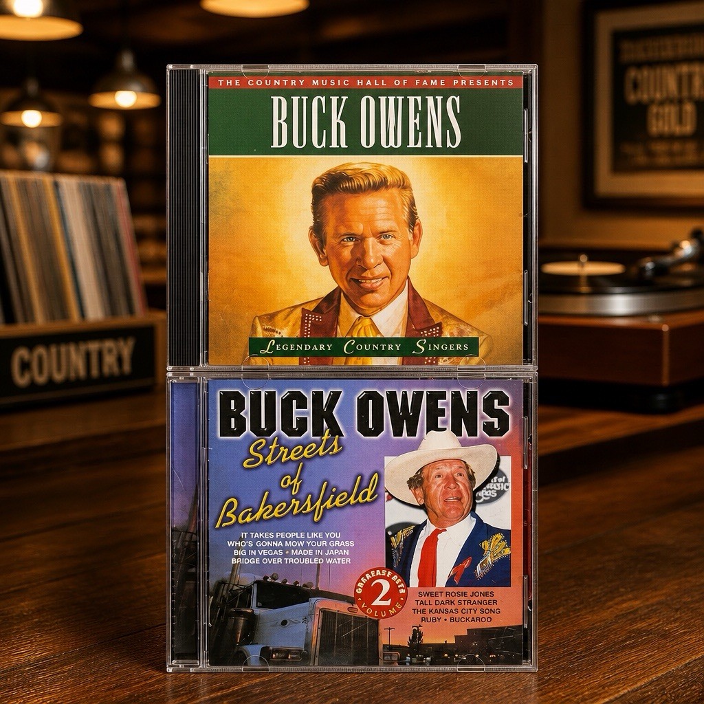 Buck Owens 2 CD Lot-Streets of Bakersfield Vol 2-Buck Owens Legendary Country