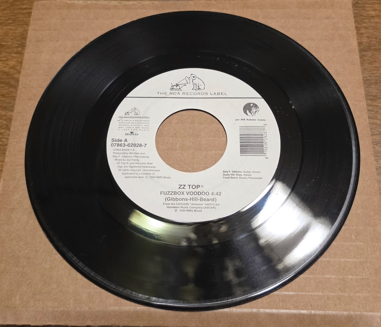 ZZ Top: Fuzzbox Voodoo/Girl In A T-Shirt - VG+ | 1994 Blues Rock 45rpm 