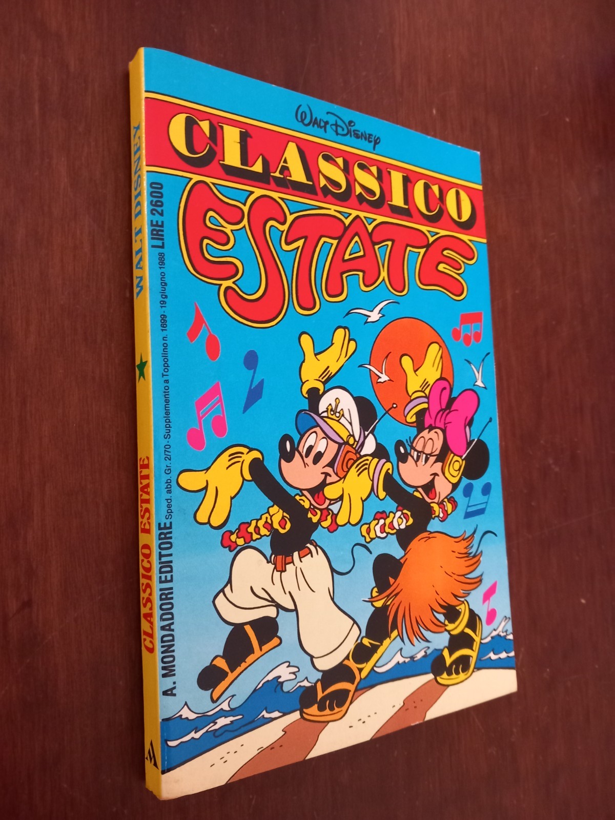 B6716 DISNEY CLASSICO ESTATE 1988 SUPPL. A TOPOLINO N° 1699