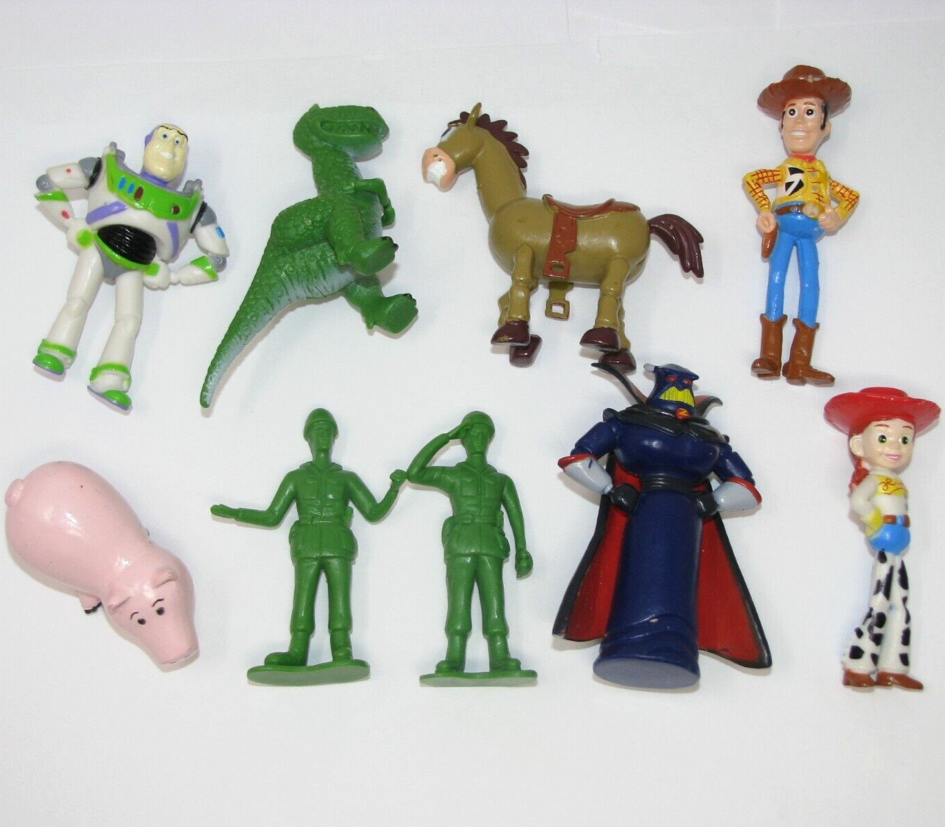 Disney Pixar Toy Story Figures Lot 9 Cake Toppers ZURG Woody Rex Bullseye Jessie