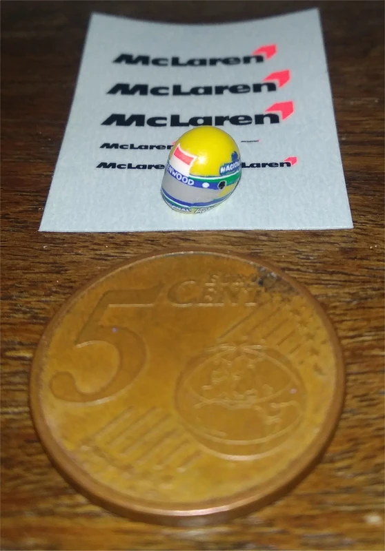 Ayrton Senna - Capacete Temporada F1 1993 (McLaren Ford) - Escala 1/43