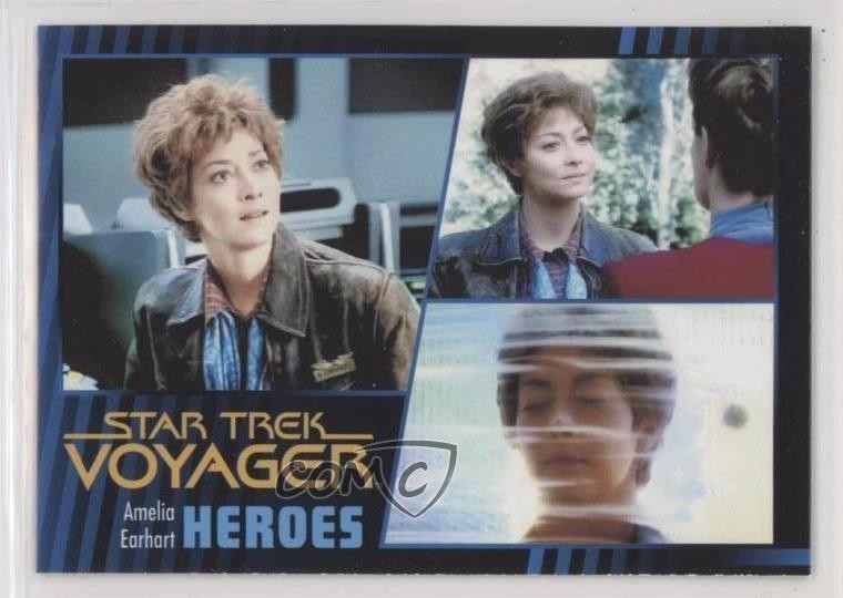 2015 Rittenhouse Star Trek Voyager Heroes and Villians Amelia Earhart #16 a8x