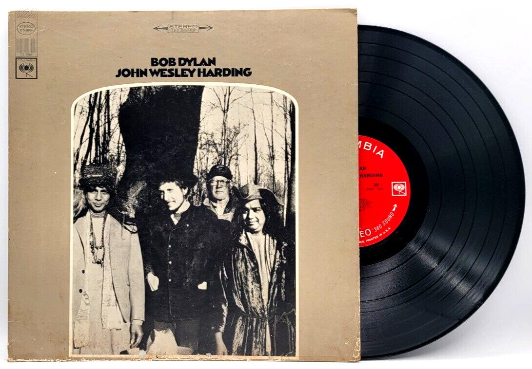 BOB DYLAN - JOHN WESLEY HARDING - ROCK POP LP RECORD COLUMBIA 2-EYE