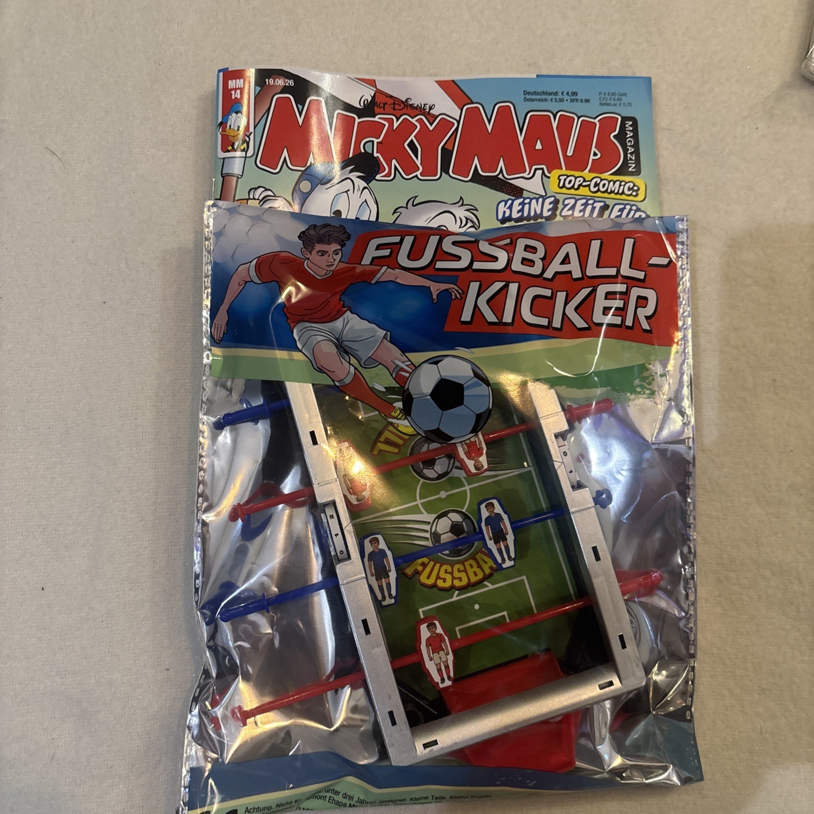 Rivista Topolino n.14/2026 NUOVA E MAI LETTA|CONFEZIONE ORIGINALE Extra Mini-Kicker Comics