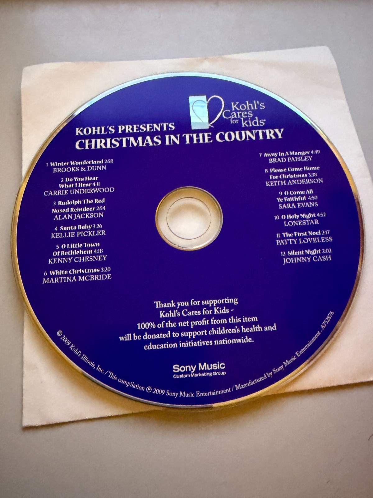 Christmas in the Country by Kohl's Cares for Kids (CD) DISC ONLY