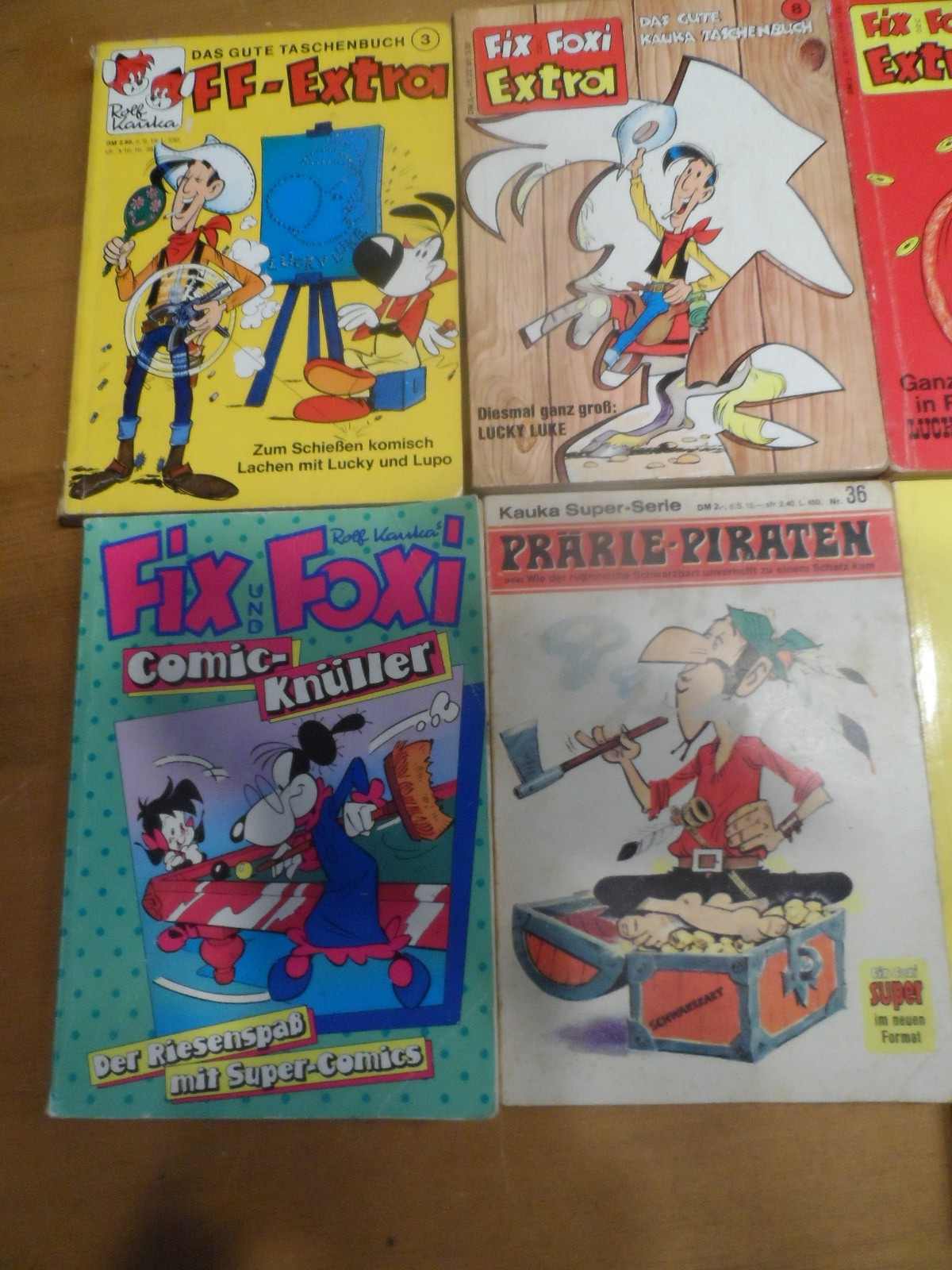 6 quaderni Fix Foxi / Lucky Luke - in parte dal 1969/70--