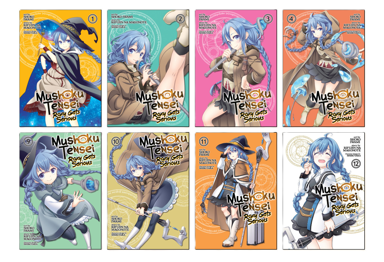 Roxy Gets Serious Mushoku Tensei Volume 1-12 Serie Manga Inglese Half/Full Set
