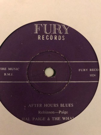 7" HAL PAIGE & THE WHAL Going Back To My Hom 1024 Fury Records JAMAICA
