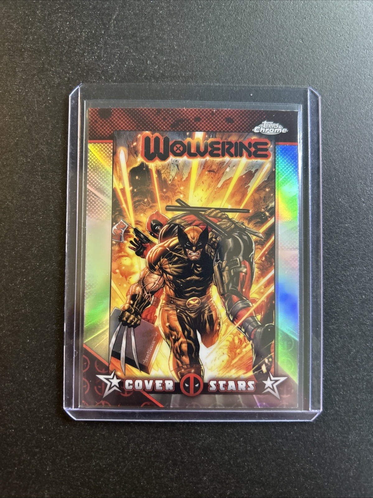 2025 Topps Chrome Deadpool - Wolverine Cover Stars Refractor CS-12
