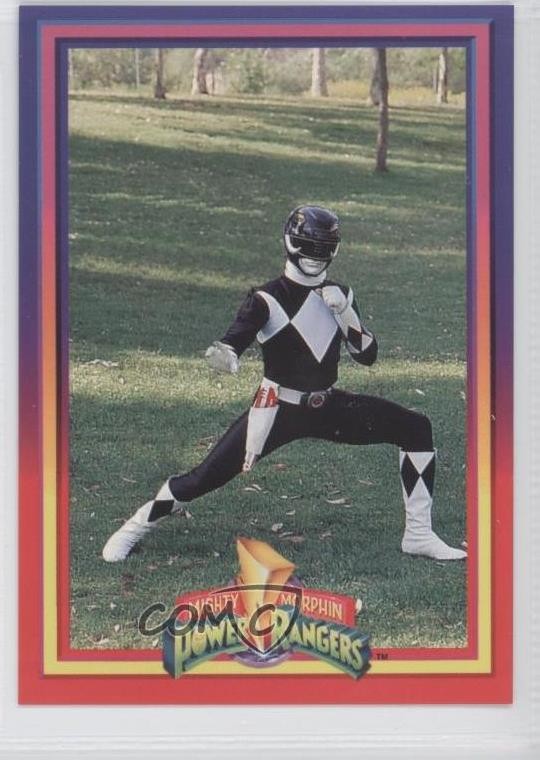 1994 Mighty Morphin Power Rangers Serie 1 Hobby The Black Ranger #35 0b5