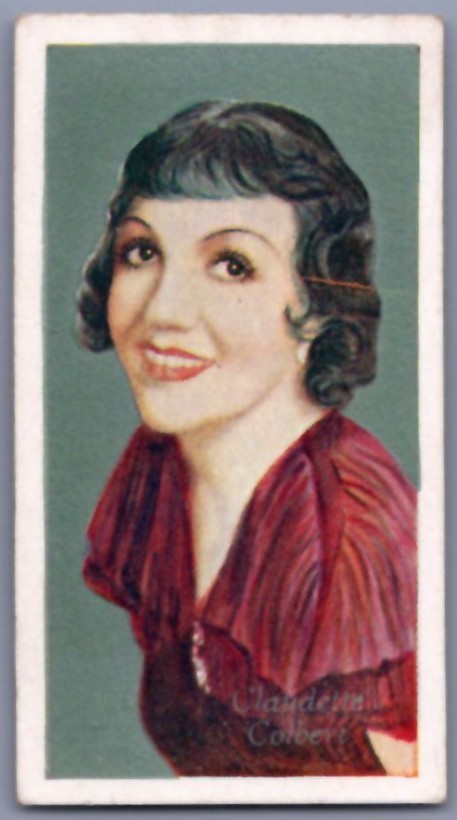 1934 Godfrey Phillips Film Favourites - Claudette Colbert #31 - *VG-EX*