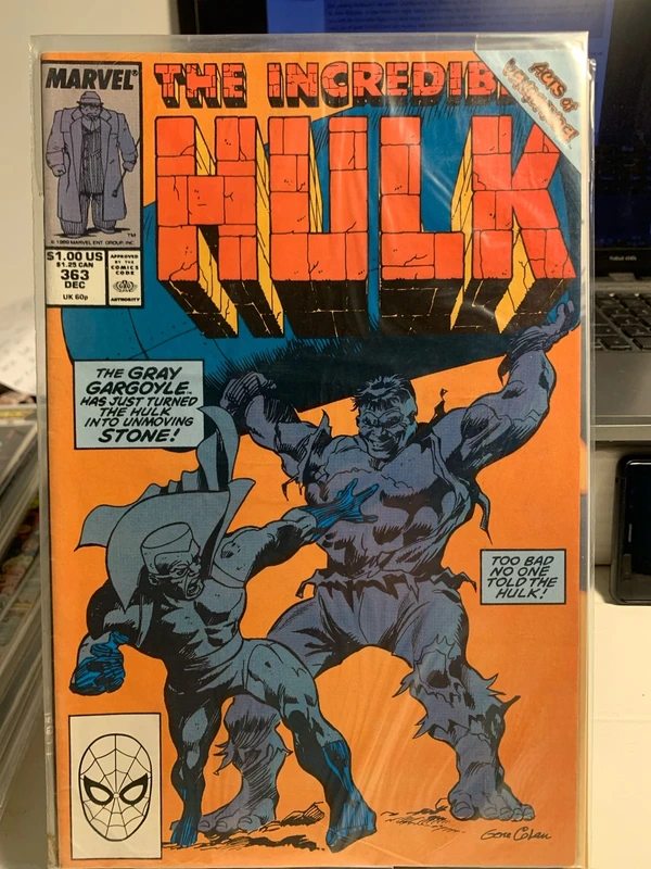 Incredible Hulk #363 – Acts of Vengeance y Gray Gargoyle – Marvel 1989