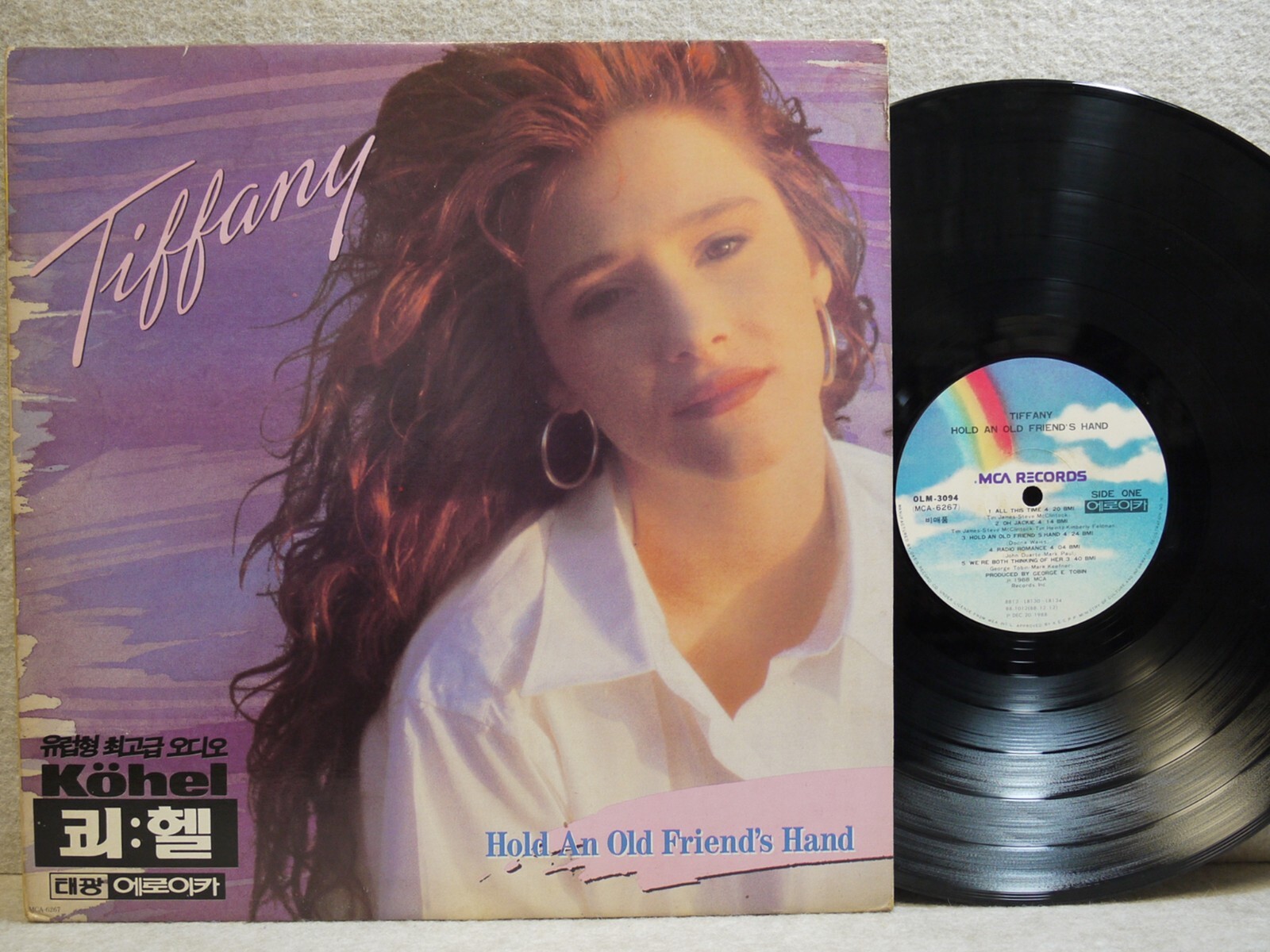 Tiffany Hold an Old Friend's Hand 1988 Korea LP NM Kohel Promo