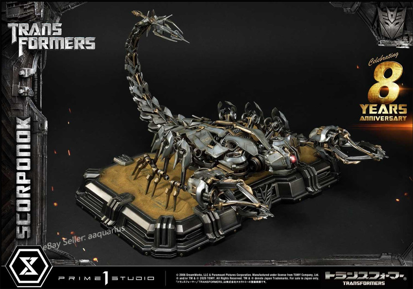 Prime 1 Studio MMTFM-31 Scorponok Transformers Decepticon Sand Base LED 