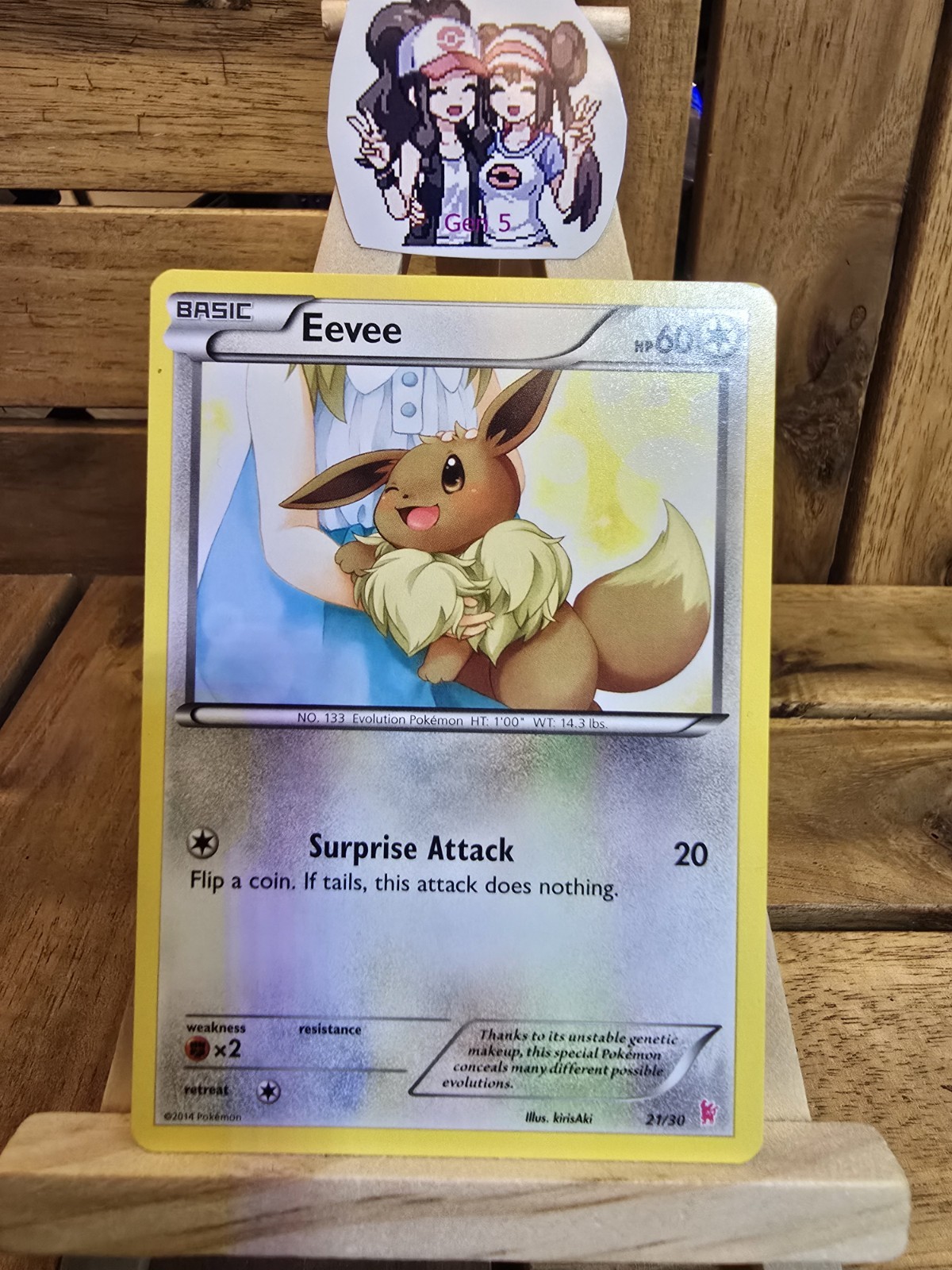 Pokemon TCG Card Eevee 21/30 XY Kit Allenatore: Sylveon & Noivern Regolare MP