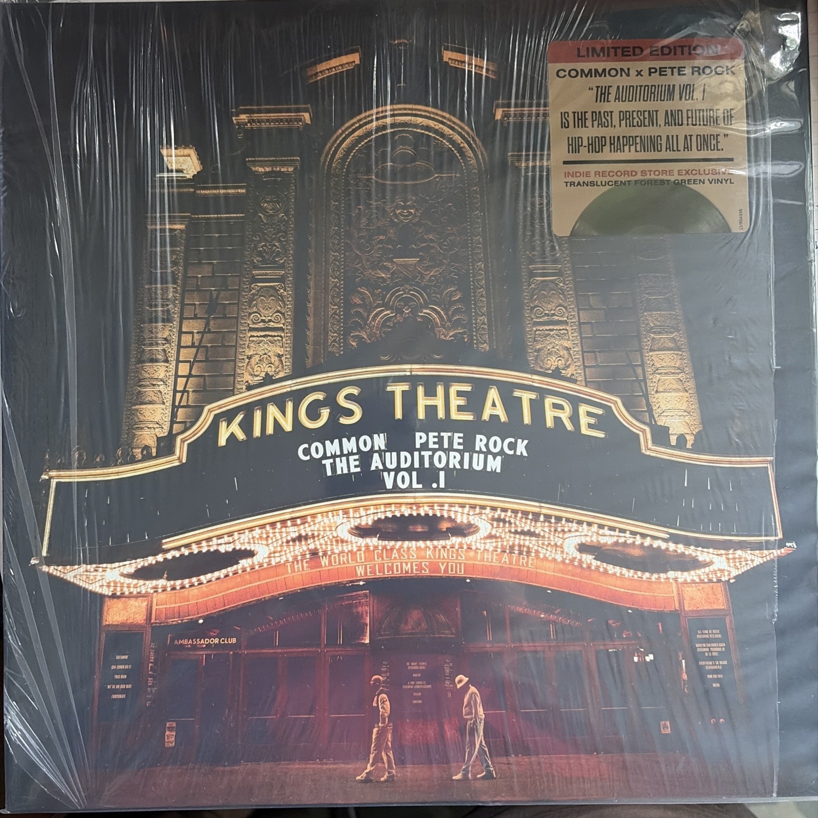 Common & Pete Rock - The Auditorium Vol. 1 - Translucent Green Vinyl - New 2LP